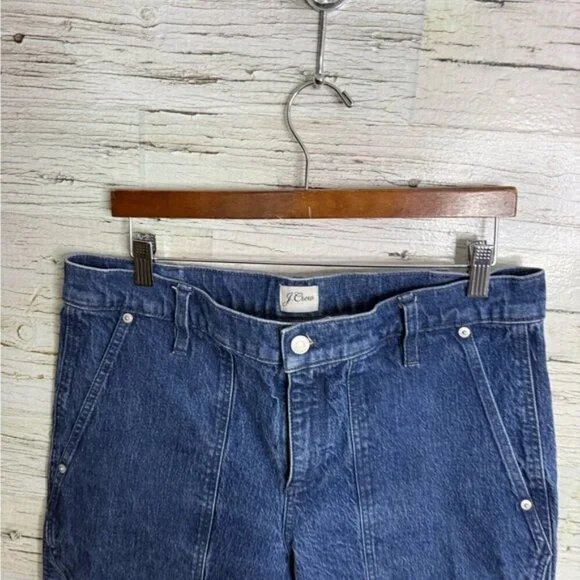 J. Crew Blue Ankle Cropped Jeans Classic Style size 31 Petite carpenter style - Picture 3 of 7